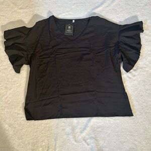 ETCCY flutter sleeve women’s top